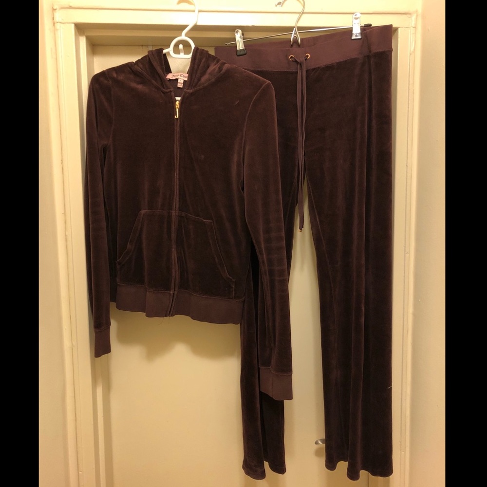 Juicy Couture Plum Velour sweatsuit